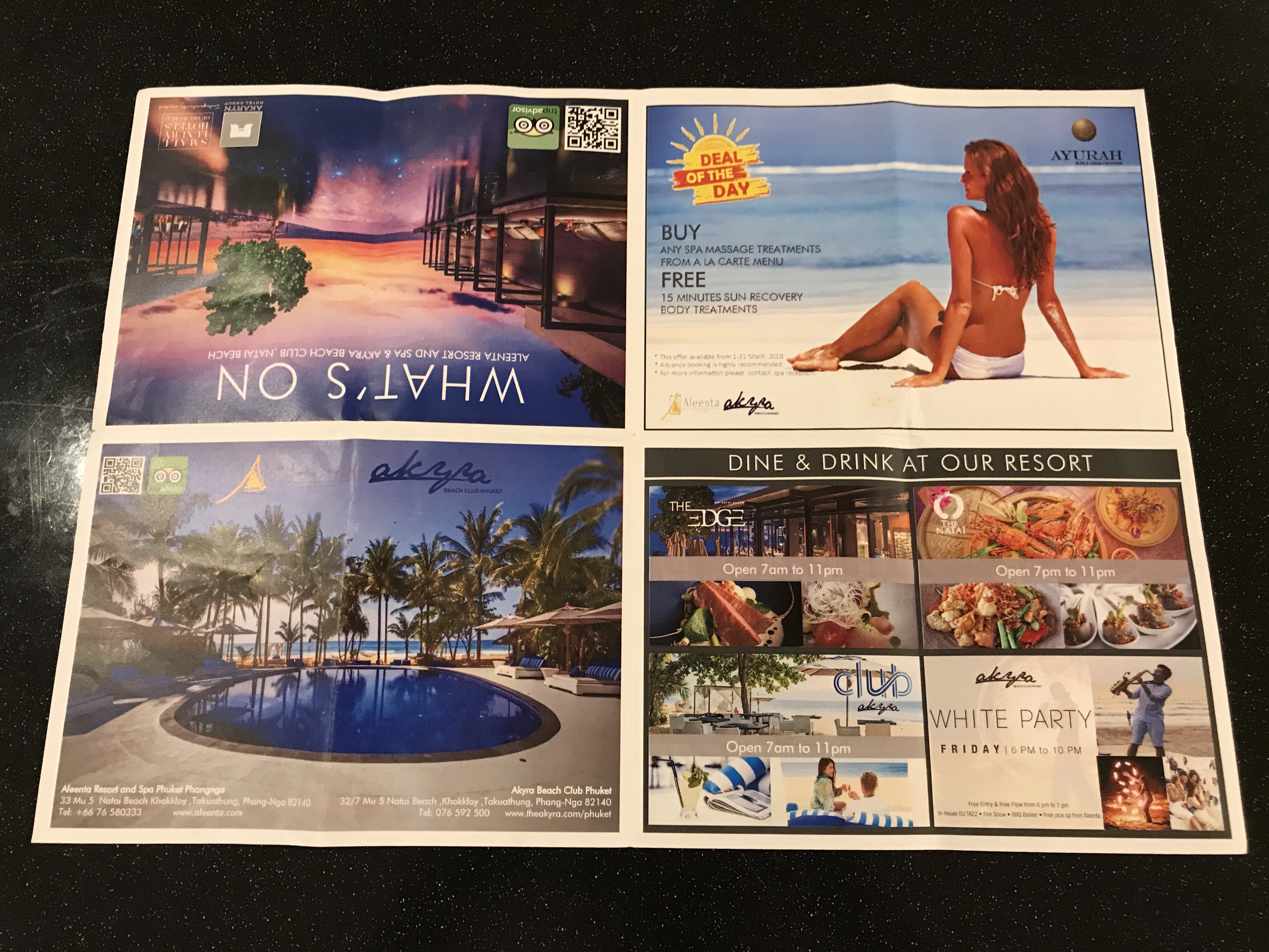 アクティビティパンフレット表