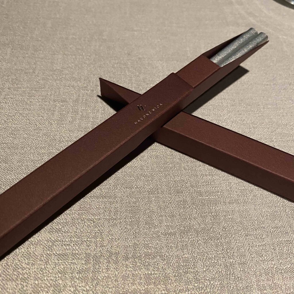 シルバーのお箸のプレゼント