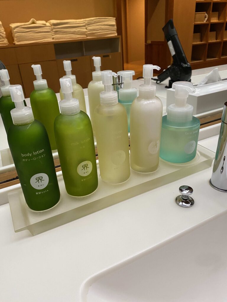 星野リゾート界専用のアメニティ