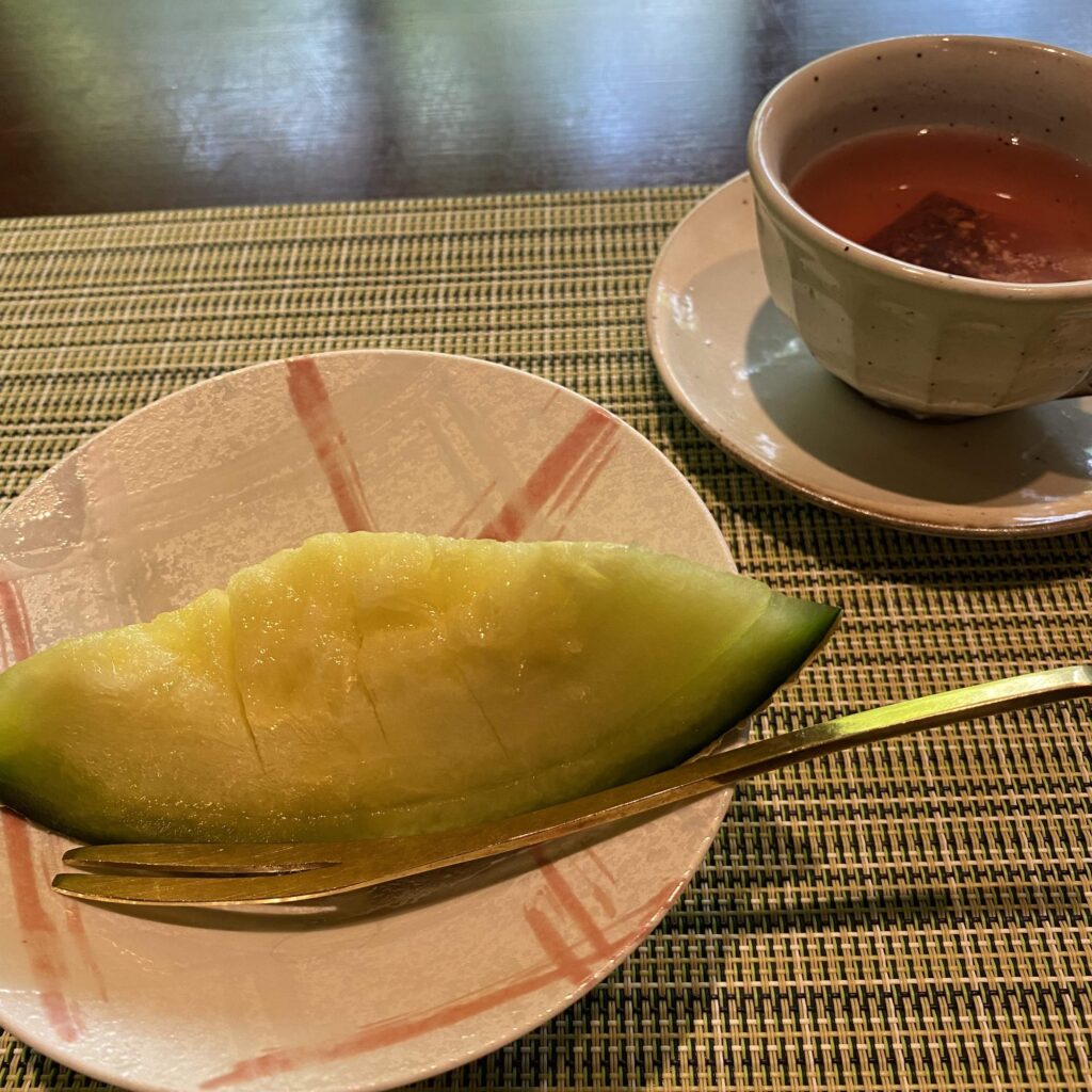 デザートのメロン