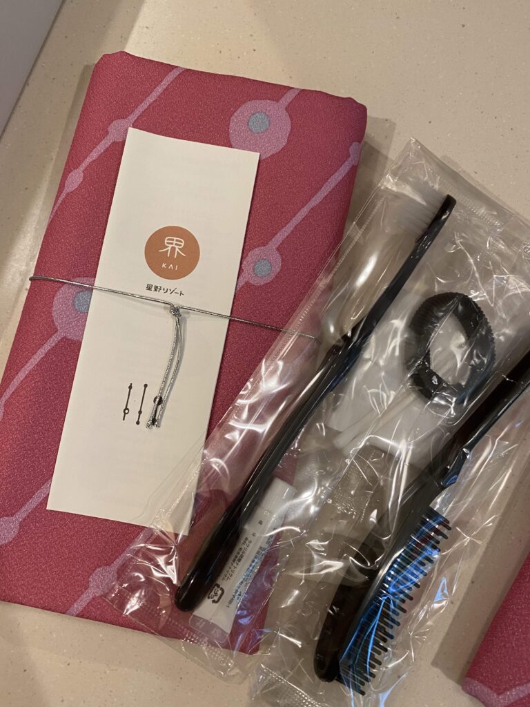 オリジナル風呂敷＆アメニティセットの中身