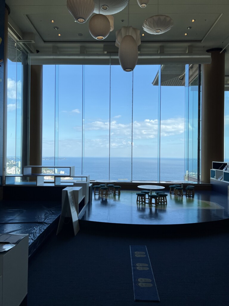 リゾナーレ熱海のアクティビティスペースから見える絶景のオーシャンビュー