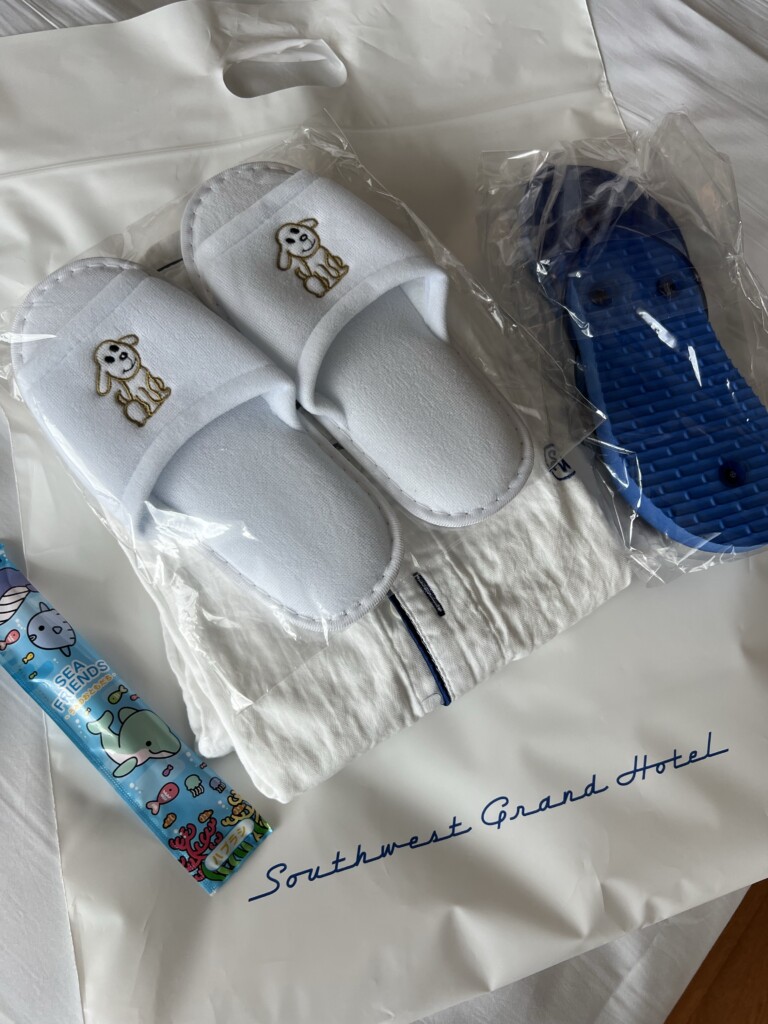Southwest Grand Hotel 那覇 国際通り 子ども用アメニティ かわいいスリッパ