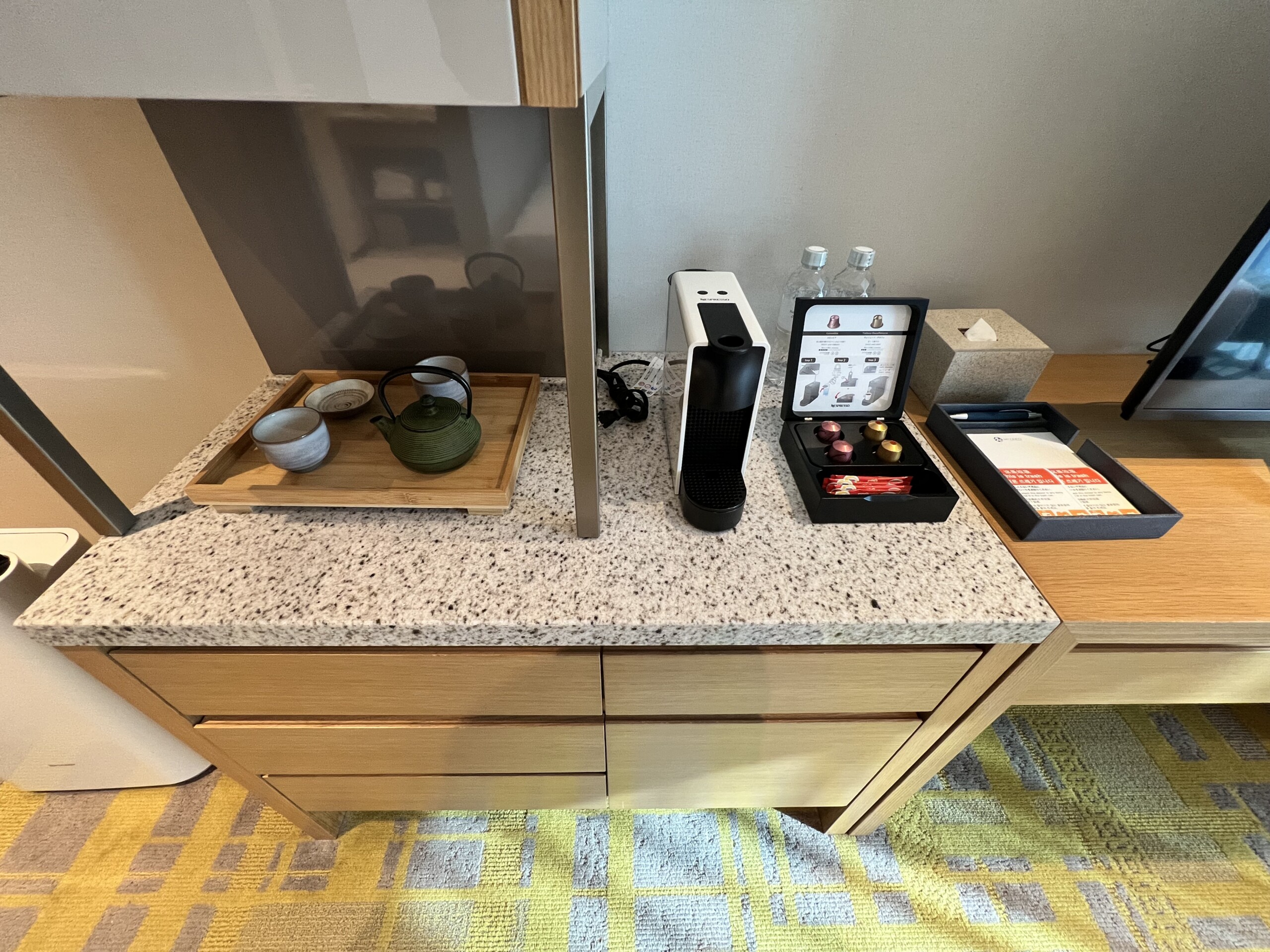 都ホテル博多のネスプレッソマシンとアメニティ