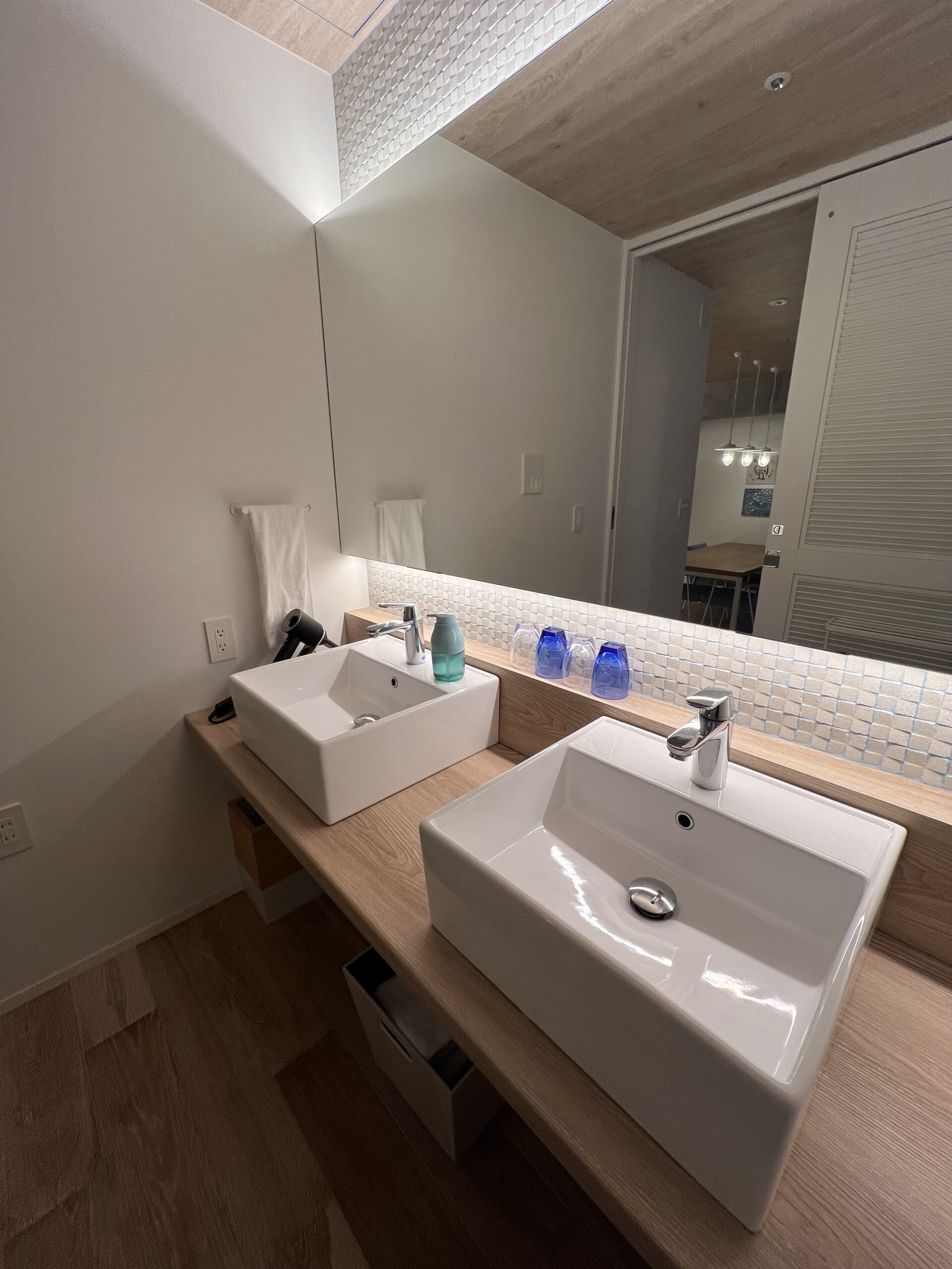 広々とした洗面台