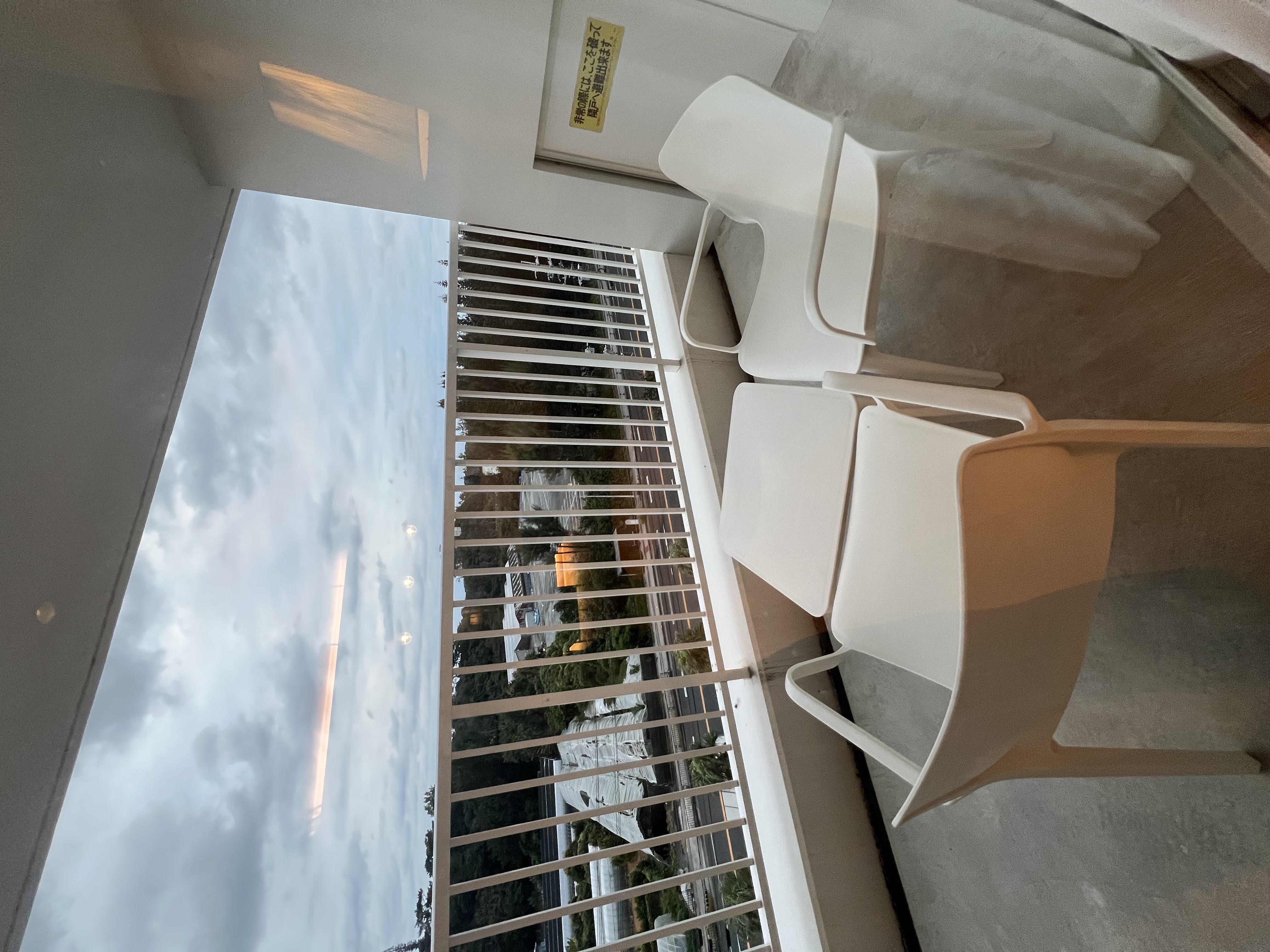 気持ちの良いバルコニー